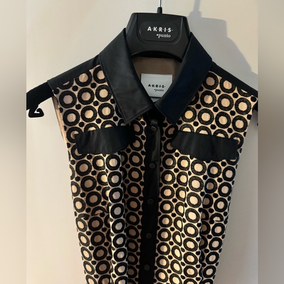 Akris Punto sleeveless embroidered Dot Dress - Picture 2 of 8